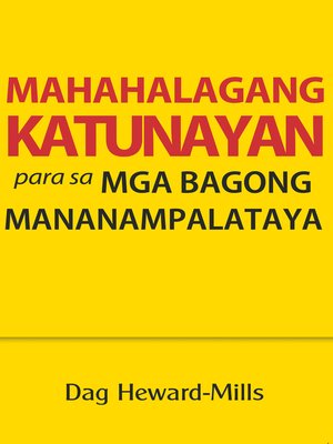 cover image of Mahahalagang Katunayan Para Sa Mga Bagong Mananampalataya